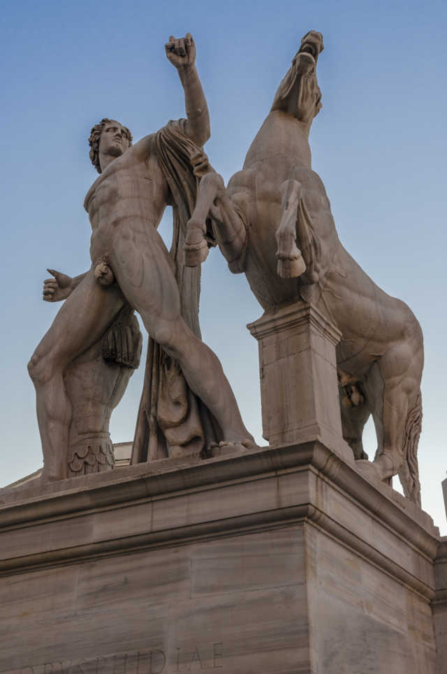 164 - Italia - Roma - plaza Del Quirinale y Fuente del Dioscuri